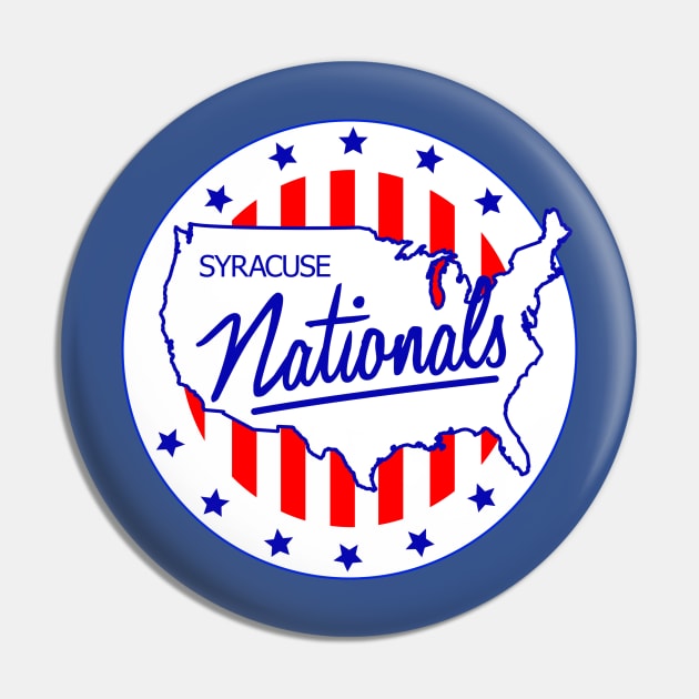 Historic Syracuse Nationals Basketball Pin by LocalZonly