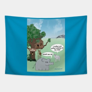 Enormously Funny Cartoons Huff and Puff Tapestry