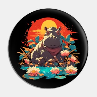 hippopotamus Pin