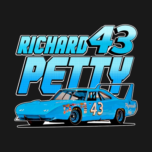 Richard Petty 43 Superbird Legend 70S Retro by Erianna Bee