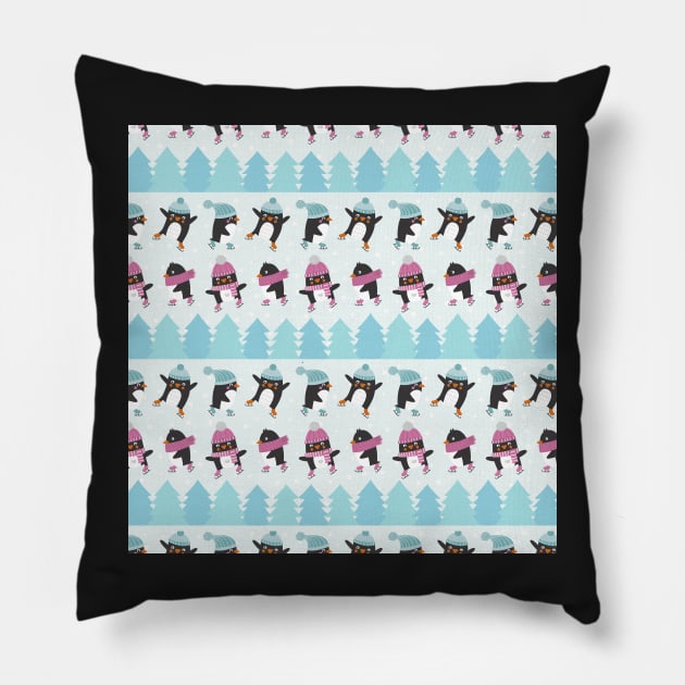 Penguins Pillow by melomania