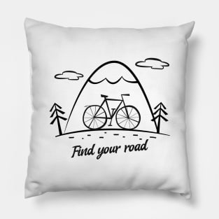 Find Your Road Pillow