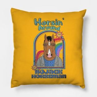 Mr Horseman retro Pillow