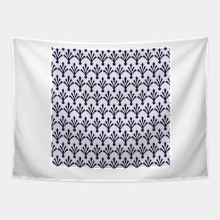 Navy blue diamond shaped motif pattern Tapestry