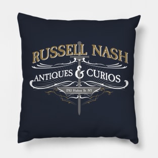 Russell Nash Antiques and Curios Pillow