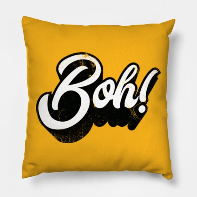 Boh! (Italian slang) Pillow by bluerockproducts