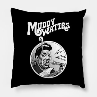 Muddy Water Blues Legend Pillow