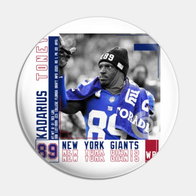 Rinkha Kadarius Toney Football Edit Tapestries Giants Pin