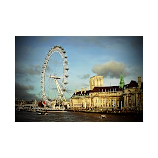 London Eye South Bank River Thames UK T-Shirt