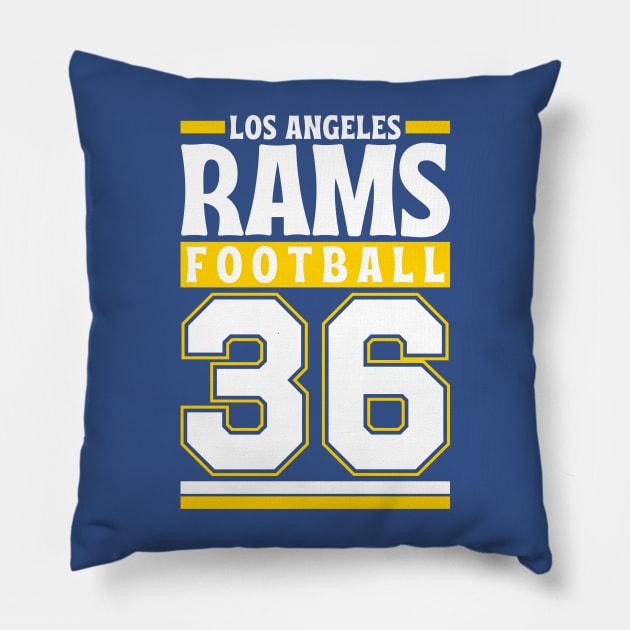 Los Angeles Rams 1936 American Football Edition 3 Pillow by Astronaut.co