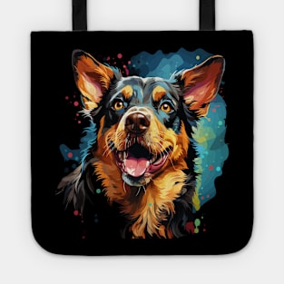 Australian Cattle Dog Rainbow Tote