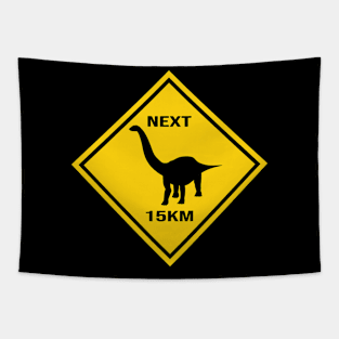 Attention Brontosaurus Crosses The Street Design Tapestry