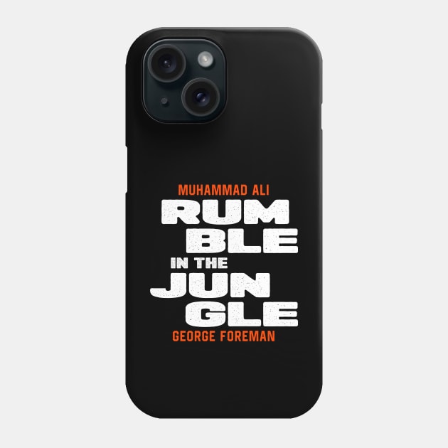 Rumble in the jungle - Muhammad Ali vs. George Foreman Phone Case by attadesign