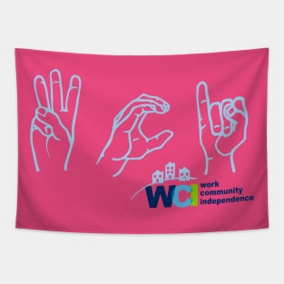 WCI ASL Logo Tapestry