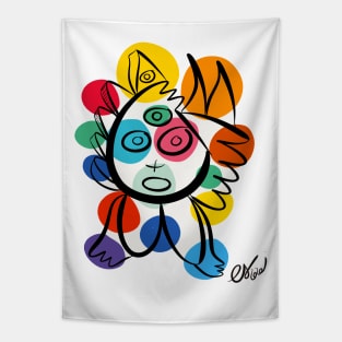 Cool Graffiti Art Joyful  Colorful Kid Tapestry