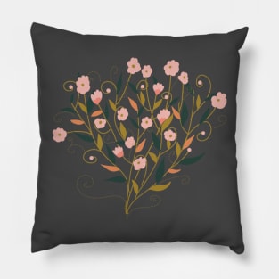 Fall flower bouquet Pillow