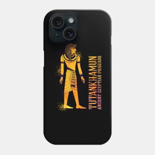 Colored drawing of Tutankhamun Phone Case