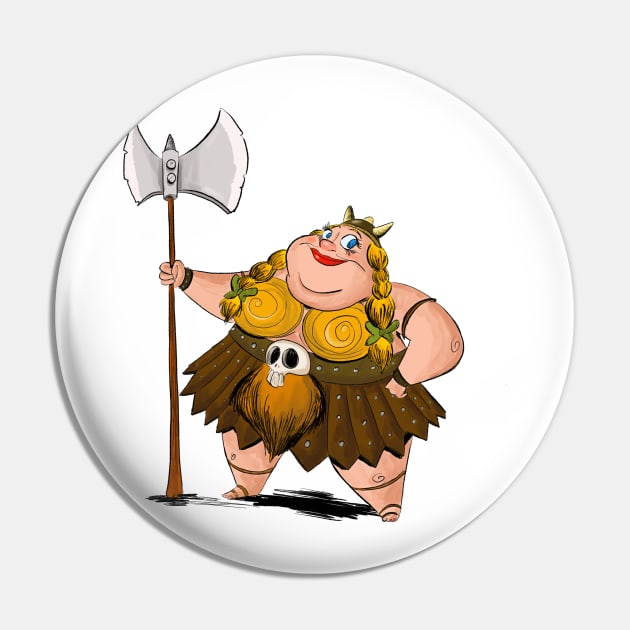 Viking Woman Pin by Jim Grue Goods