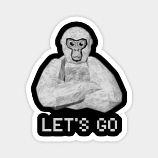 Gorilla Tag PFP Monke Merch VR Gamer Magnet