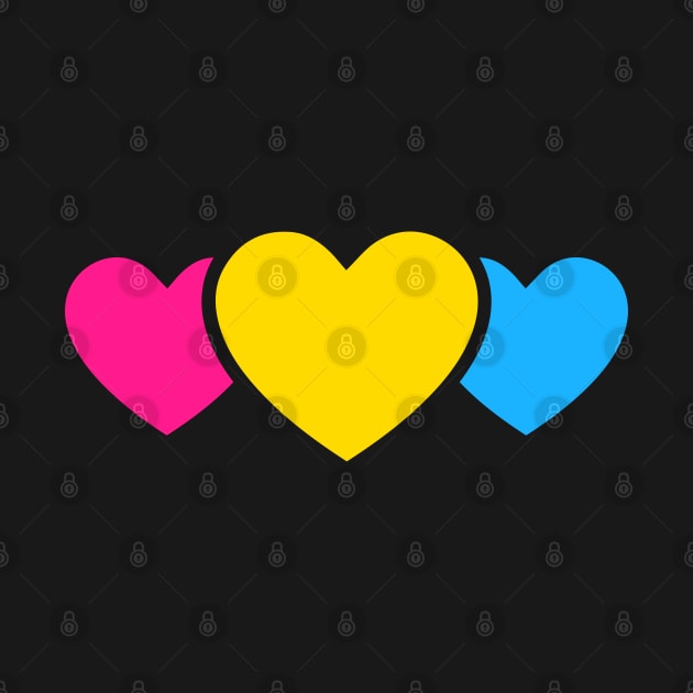 Pansexual Pride Hearts by Pridish