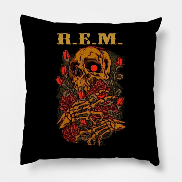 REM BAND Pillow by Angelic Cyberpunk
