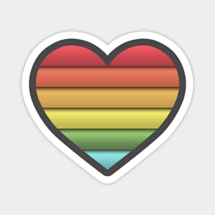 Rainbow love Magnet