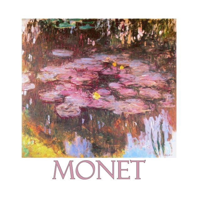 Pink Waterlilies by Claude Monet by Naves
