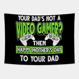 Funny Saying Video Gamer Dad Father's Day Gift Tapestry