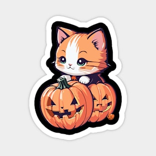 Kitten Halloween Magnet