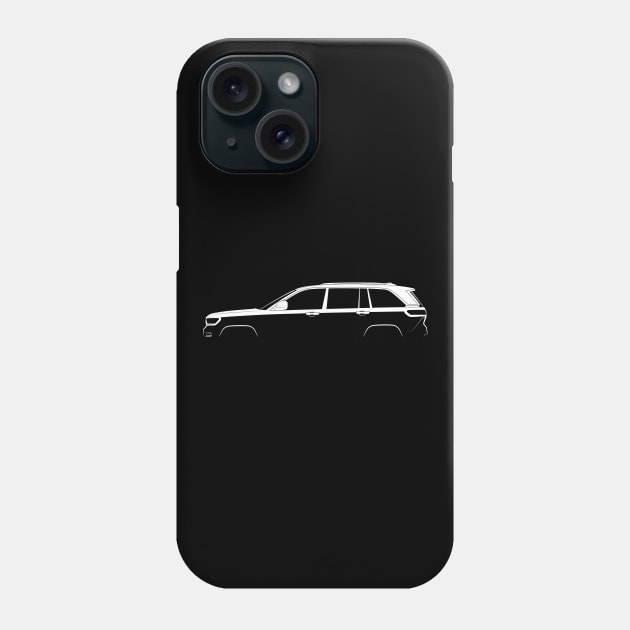 Jeep Grand Cherokee (WL) Silhouette Phone Case by Car-Silhouettes