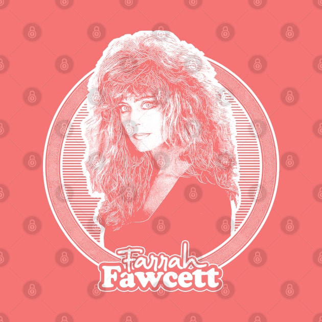 Farrah Fawcett //  Retro Fan Art Design by DankFutura