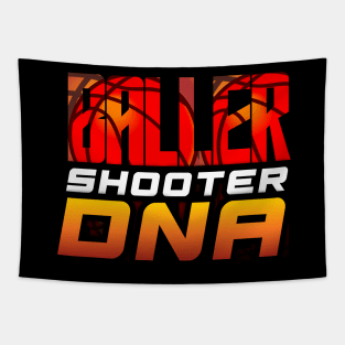 Baller Shooter DNA - Basketball Graphic Quote Tapestry