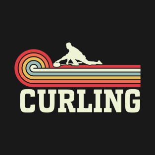 Born to curl Vintage Curling ice sports Retro curling T-Shirt