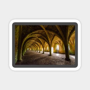 The Vaulted Cellarium, Fountains Abbey Magnet