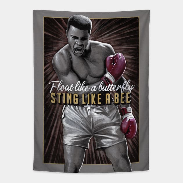 Muhammad Ali - Inktober 2020 Tapestry by Jomeeo