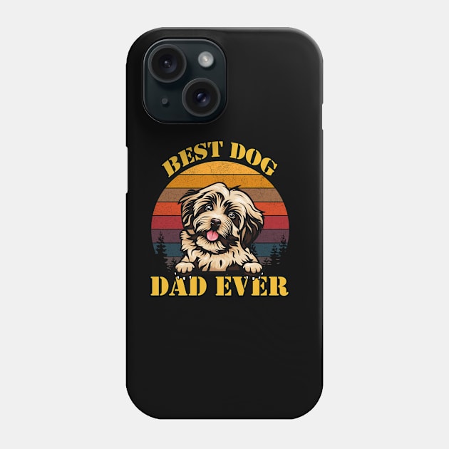 Best dog dad ever Phone Case by Roberto C Briseno