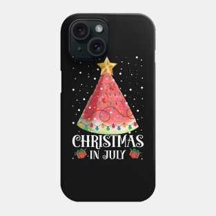 Christmas In July Watermelon Xmas Tree Summer Phone Case