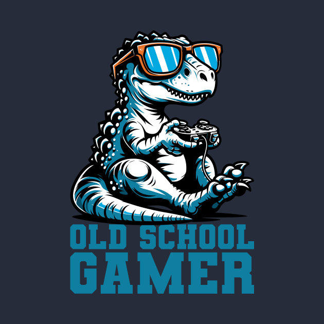 Old School Gamer - Dinosaur by Muslimory