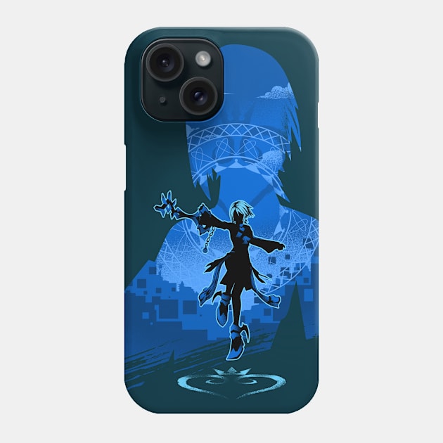 Keyblade Master Aqua Phone Case by HyperTwenty