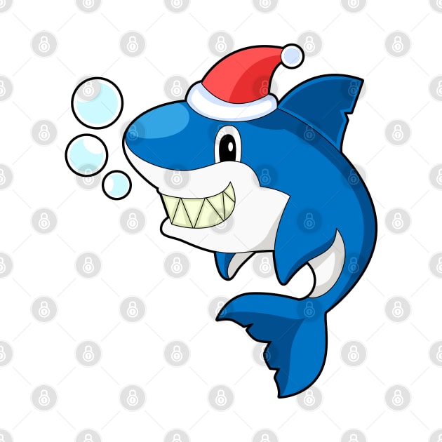 Shark Christmas Christmas hat by Markus Schnabel