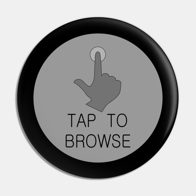 Tap To Browse Gray Pin by LockeNLore