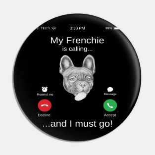 French Buldog lovers gifts for Frenchie Dad Fathers Day Pin