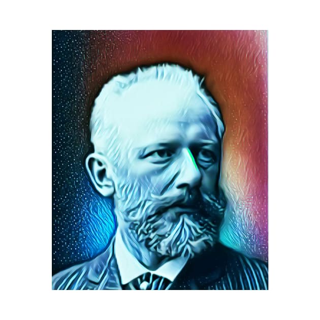 Pyotr Ilyich Tchaikovsky Portrait | Pyotr Ilyich Tchaikovsky Artwork 5 by JustLit