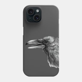 Crow Sketch Phone Case