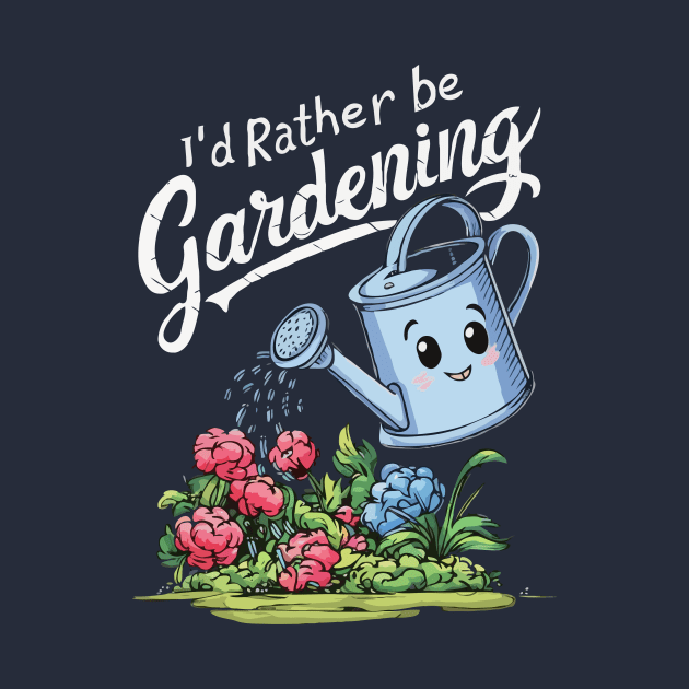 I'd Rather Be Gardening. Gardening Lover by Chrislkf