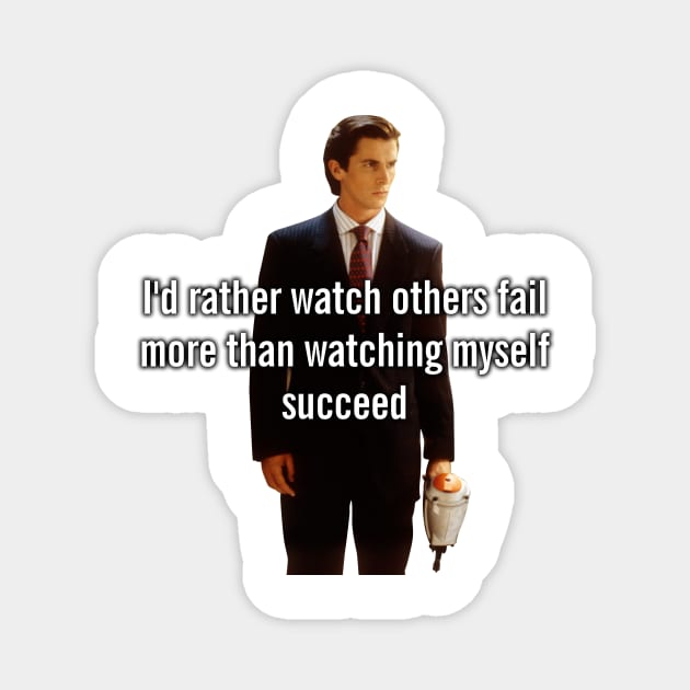 American Psycho Top Favorite Horror Magnet by Visionary Canvas