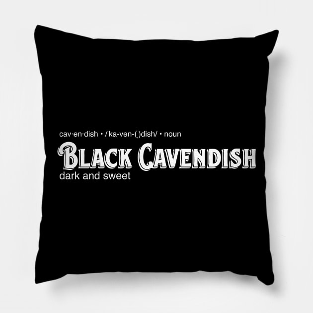 Black Cavendish Pipe Tobacco Pillow by Eugene and Jonnie Tee's