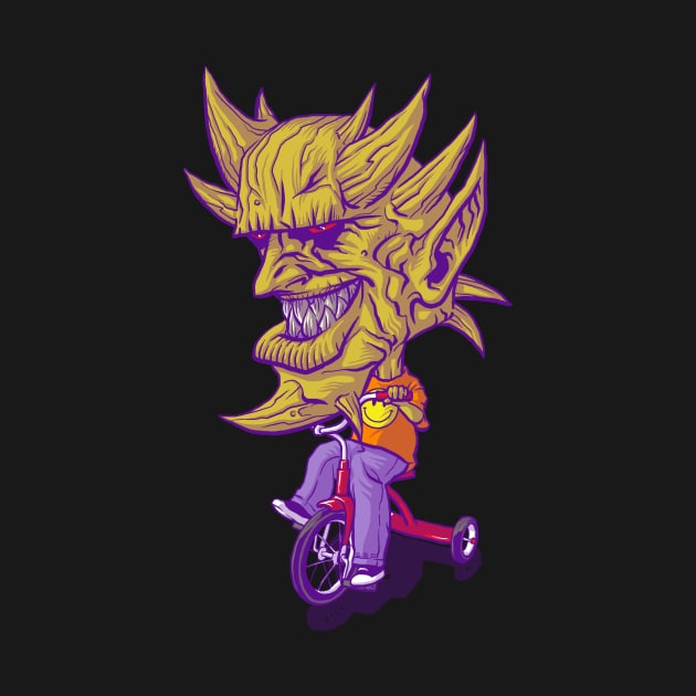 Toni On a Trike by cs3ink