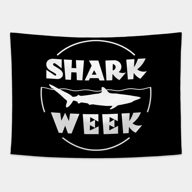 Shark week Tapestry by TMBTM