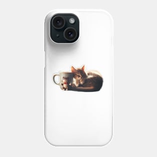 Espresso & Whiskers: A Cozy Cat Lover's Haven Phone Case